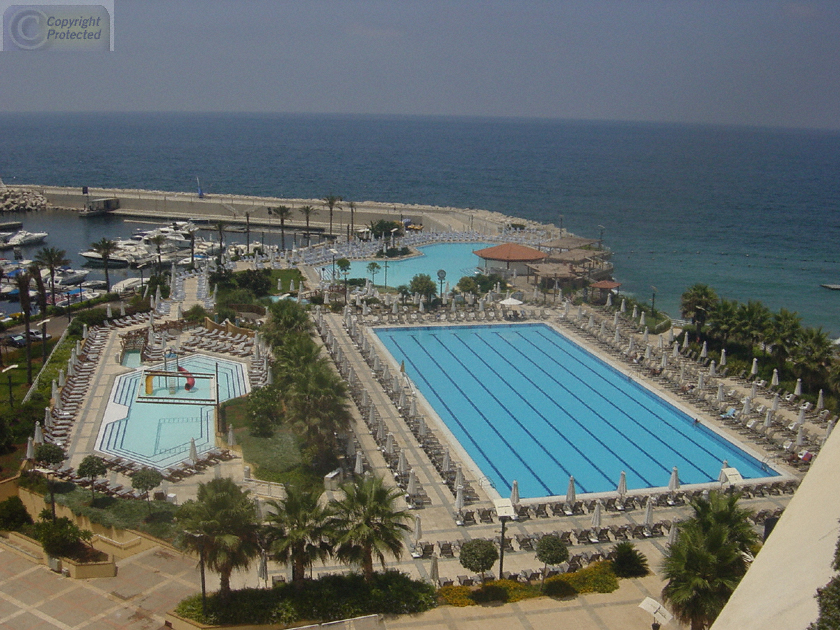 Our Hotel Pool in Beirut